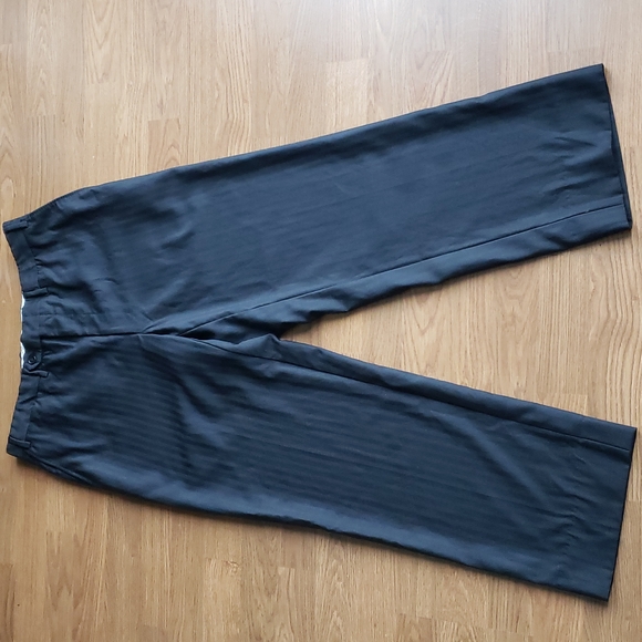 Canali Black Trouser Dress Pants 31" Waist X 29" Inseam Length Italian Designer - Picture 1 of 15